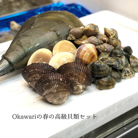 特選 春の貝類セット(5種:ハマグリ500g・アサリ500g・国産赤貝3個・平貝1個・バイ貝500g)計2キロ以上 国産貝類セット 豊洲の目利き厳選【春の高級貝セット】冷蔵 豊洲直送