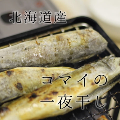 コマイの一夜干し 北海道産 1箱(約500g/6~8尾) 一夜干し コマイ こまい 氷下魚 おつまみ バーベキュー BBQ【コマイ1箱(500g)】 冷凍