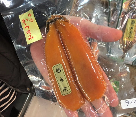 カラスミ 国産（天草・兵庫など）約100-120g 豊洲直送 希少 国産 からすみ ギフト 贈答用【カラスミ100－120ｇ】 冷凍