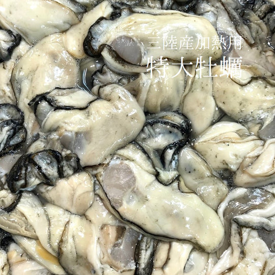 生牡蠣（加熱用）大サイズ！三陸産 他 牡蠣鍋 正味約500g（約12-15個）【加熱用牡蠣500g】 冷蔵