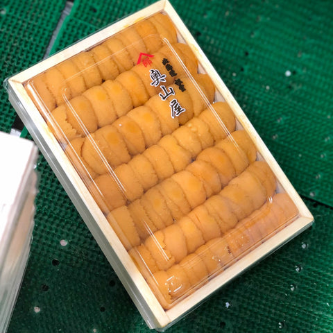 上ウニ 並び 北海道（礼文・利尻）・北方四島産 バフンウニ 赤ウニ 約250g 弁当箱【赤ウニ並びｘ１】冷蔵